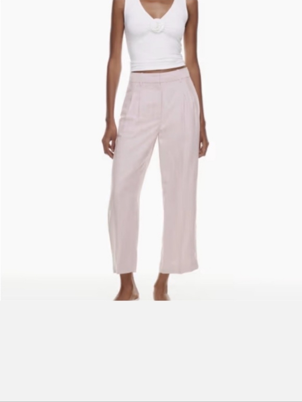 Aritzia Wilfred Carrot Cropped Pants in Calluna Lilac